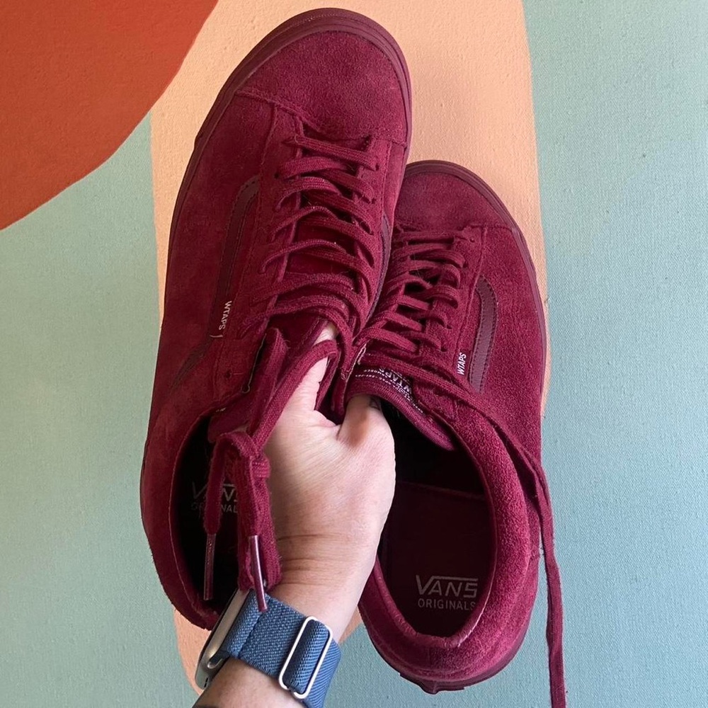 Men’s size 10 Vans OG style 36 LX (WTAPS), burgundy